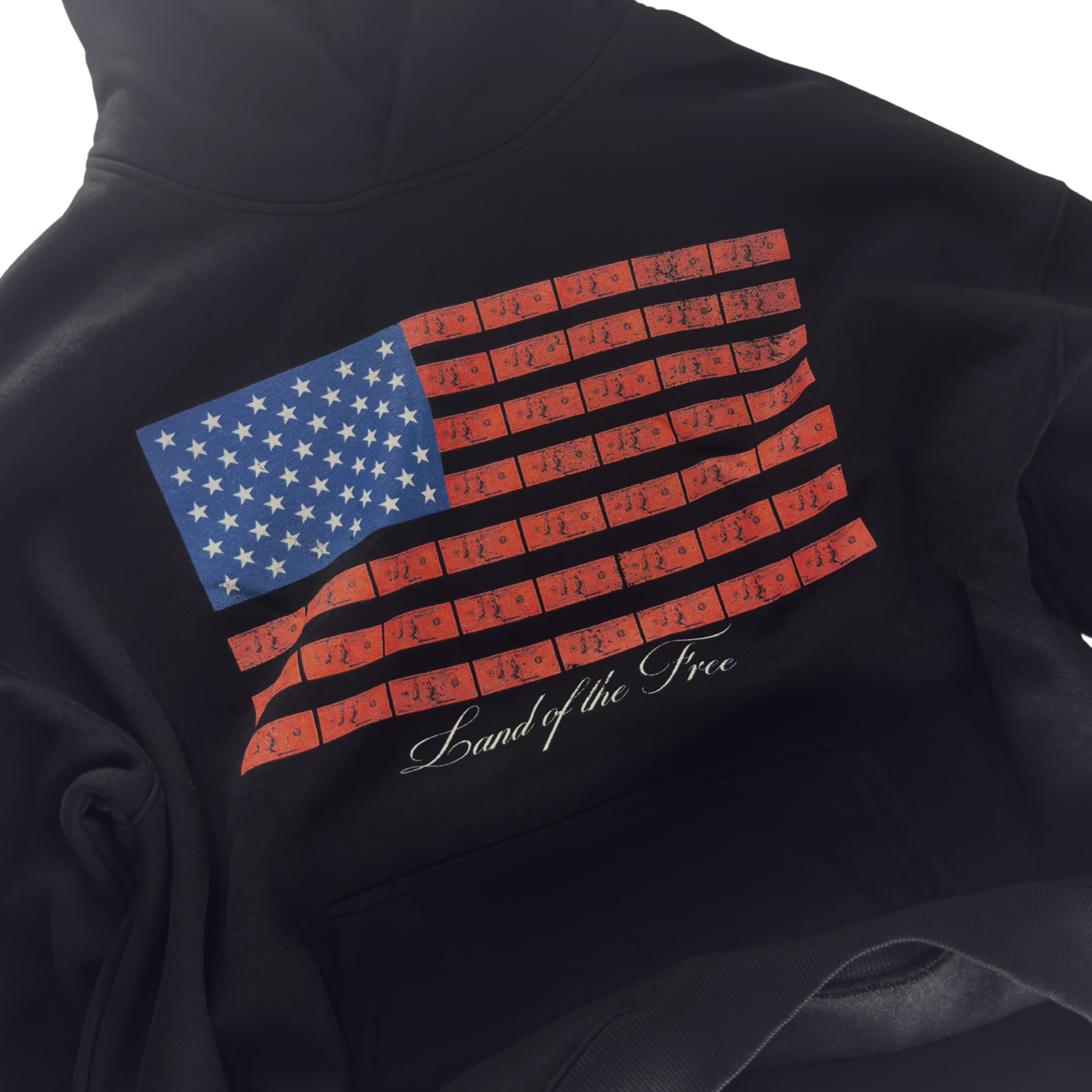 'Land Of The Free' Hoodie - Black